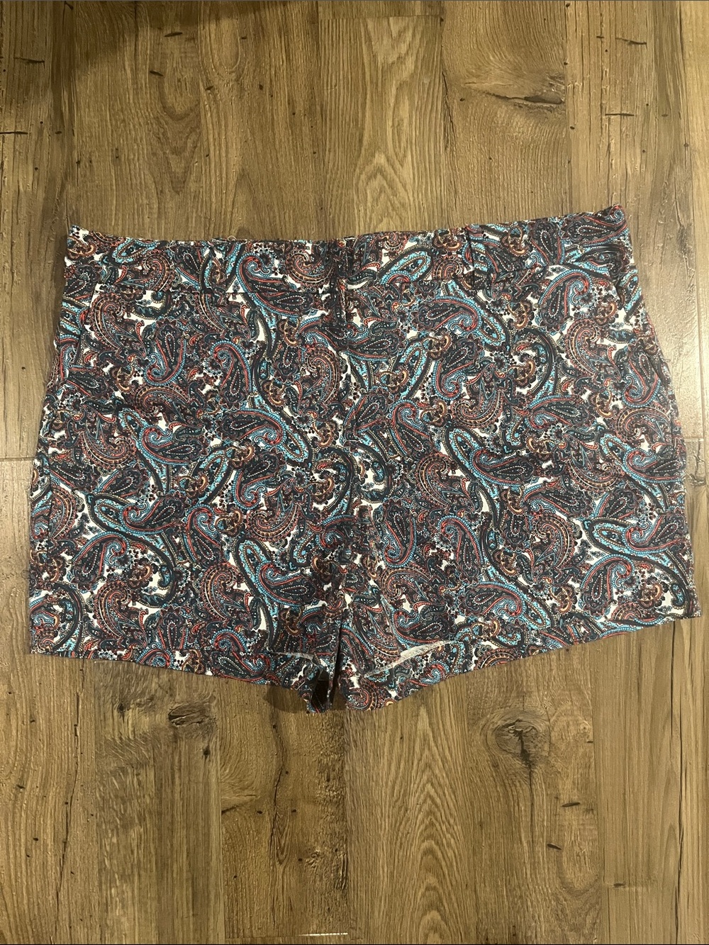 Paisley Print Women’s Shorts - Multicolor 4.5 Inseam